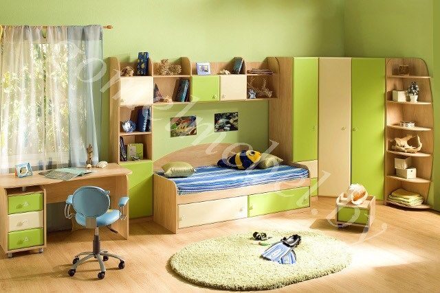 мебель для детской комнаты с угловым шкафом