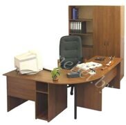 набор мебели для офиса с полукруглым столом