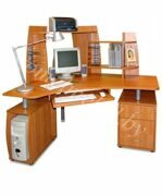 компьютерный стол для стационарного компьютера с полками